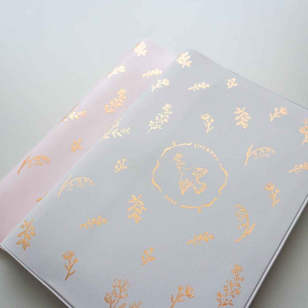 【限定】手帳 2026 マトカ 2026年1月始まり ダイアリー スケジュール帳｜B6サイズ マンスリー・フルカラー（月間ブロック）『フィオーリ』花 鳥 フラワー ボタニカル