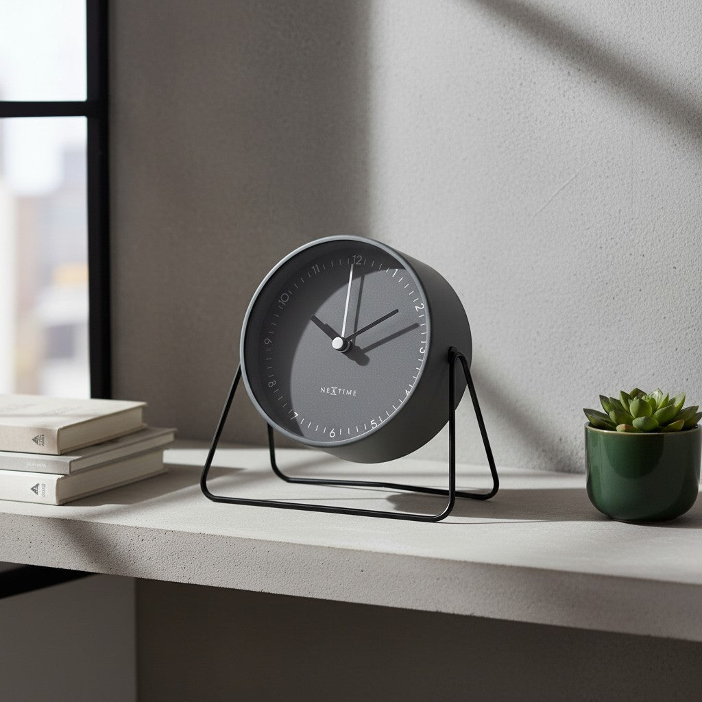 Berlin Table 置き時計｜table clock 時計 インテリア デザイン おしゃれ アート 引越し お祝い プレゼント ギフト モダンデザイン  デザイン時計 かっこいい シンプル テーブルクロック アラーム 目覚まし時計 ベージュ