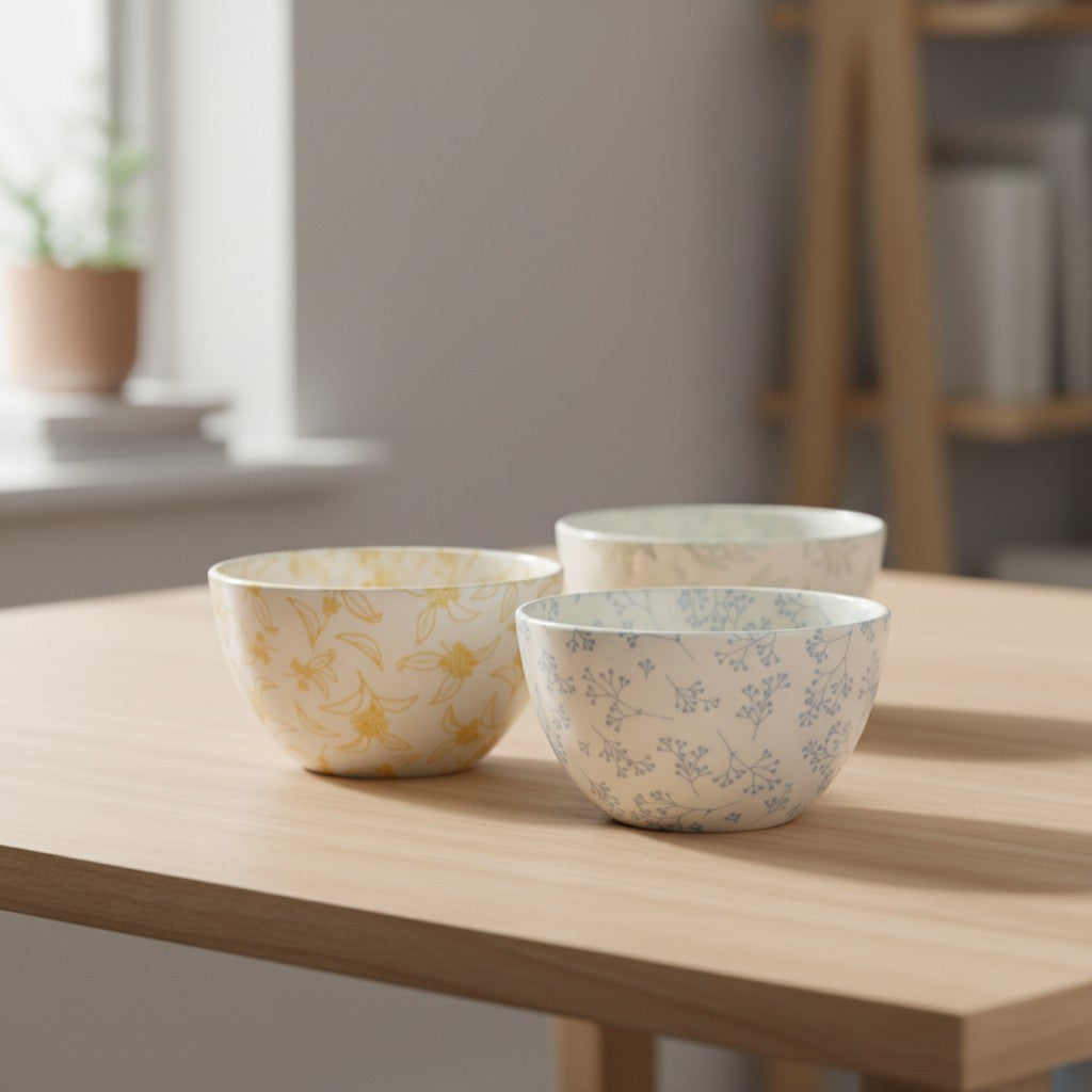 Delicat デリカ ボウル｜食器 美濃焼 誕生日 ギフト プレゼント おしゃれ 可愛い 上品 陶器 日本製 オリーブ かすみ草 金木犀 花 テーブルウェア スープ サラダボウル｜SERATA セラータ