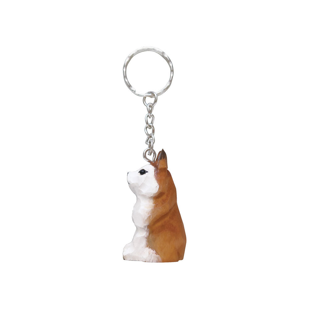 WOOD KEY RING ウッド キーリング｜鍵 キーホルダー アニマル 小物 動物 おしゃれ かわいい 木 木製 トラ ライオン 羊 シマウマ キリン 白クマ ペンギン シマエナガ 鳥 恐竜 アクセサリー キーチェーン｜MATOKA マトカ