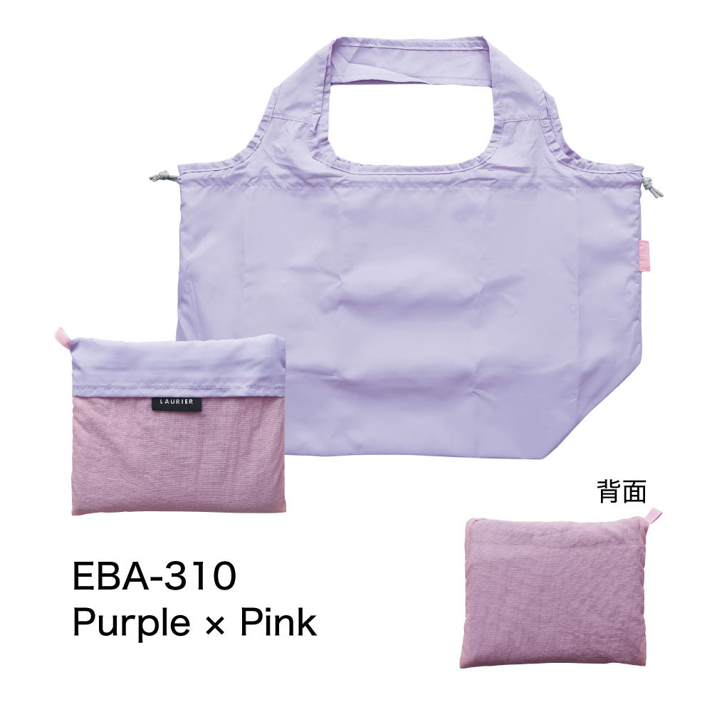 LAURIER TWO-TONE COOLER SHOPPING BAG｜ローリエ ツートーン 保冷 ショッピングバッグ 保温 コンパクト シンプル レジ袋 折りたたみ 大容量 大きめ おしゃれ パステル サブバッグ カラフル｜LEAFLETS リーフレッツ