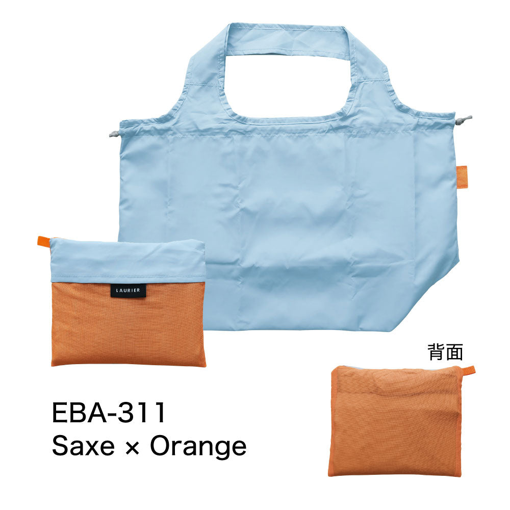 LAURIER TWO-TONE COOLER SHOPPING BAG｜ローリエ ツートーン 保冷 ショッピングバッグ 保温 コンパクト シンプル レジ袋 折りたたみ 大容量 大きめ おしゃれ パステル サブバッグ カラフル｜LEAFLETS リーフレッツ