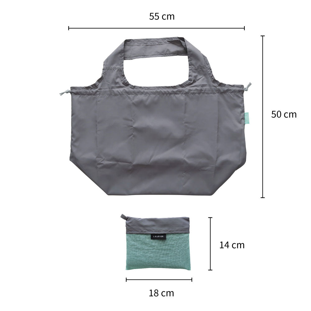 LAURIER TWO-TONE COOLER SHOPPING BAG｜ローリエ ツートーン 保冷 ショッピングバッグ 保温 コンパクト シンプル レジ袋 折りたたみ 大容量 大きめ おしゃれ パステル サブバッグ カラフル｜LEAFLETS リーフレッツ