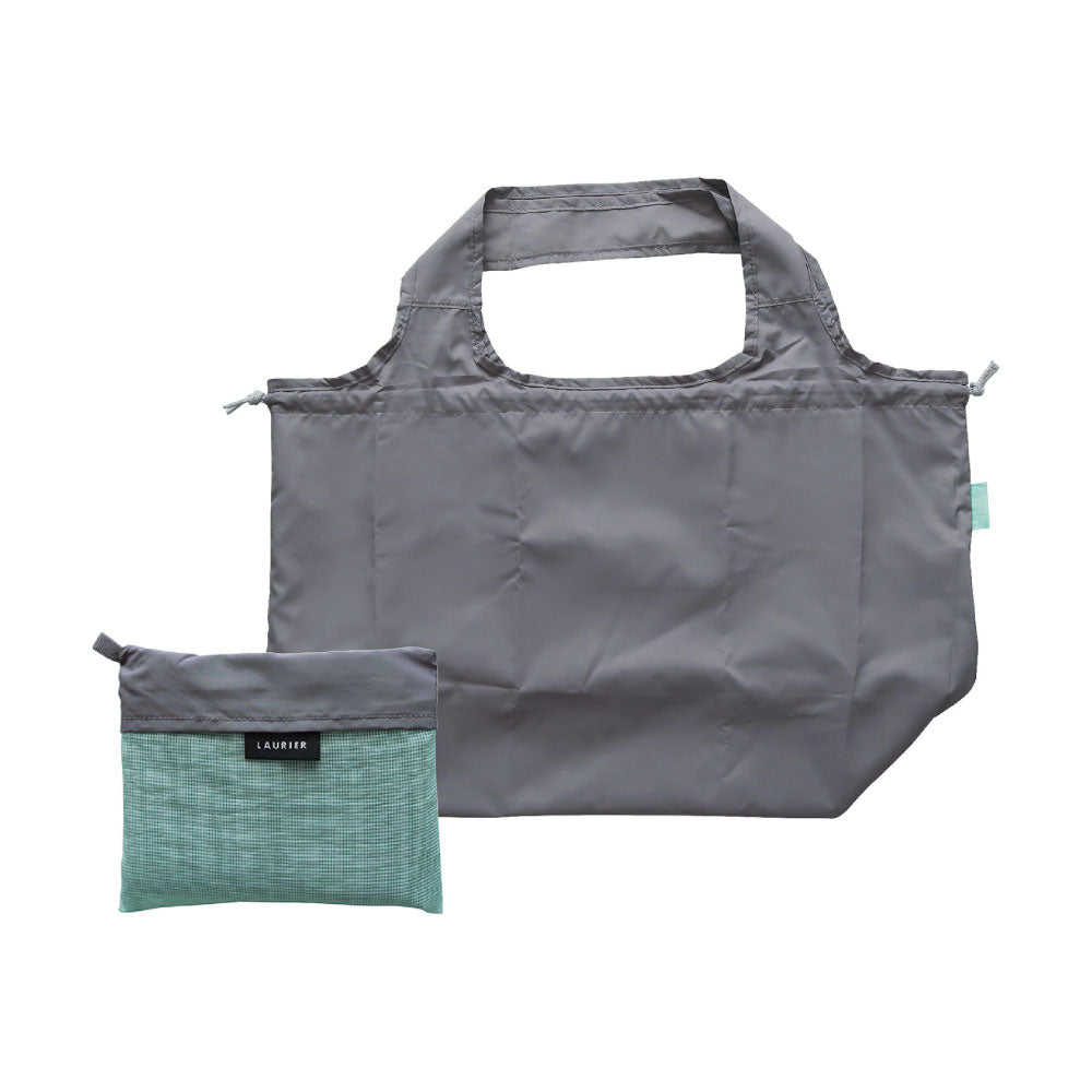 LAURIER TWO-TONE COOLER SHOPPING BAG｜ローリエ ツートーン 保冷 ショッピングバッグ 保温 コンパクト シンプル レジ袋 折りたたみ 大容量 大きめ おしゃれ パステル サブバッグ カラフル｜LEAFLETS リーフレッツ