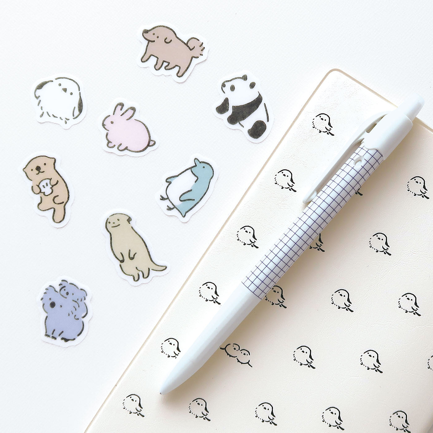 DECO FLAKE STICKER デコフレークシール｜おしゃれ かわいい 動物 大人 恐竜 ダイナソー 犬 猫 アニマル ステッカー シール デコレーション ノート 手帳 アート エジプシャン メジェド UFO 着ぐるみ｜MATOKA マトカ