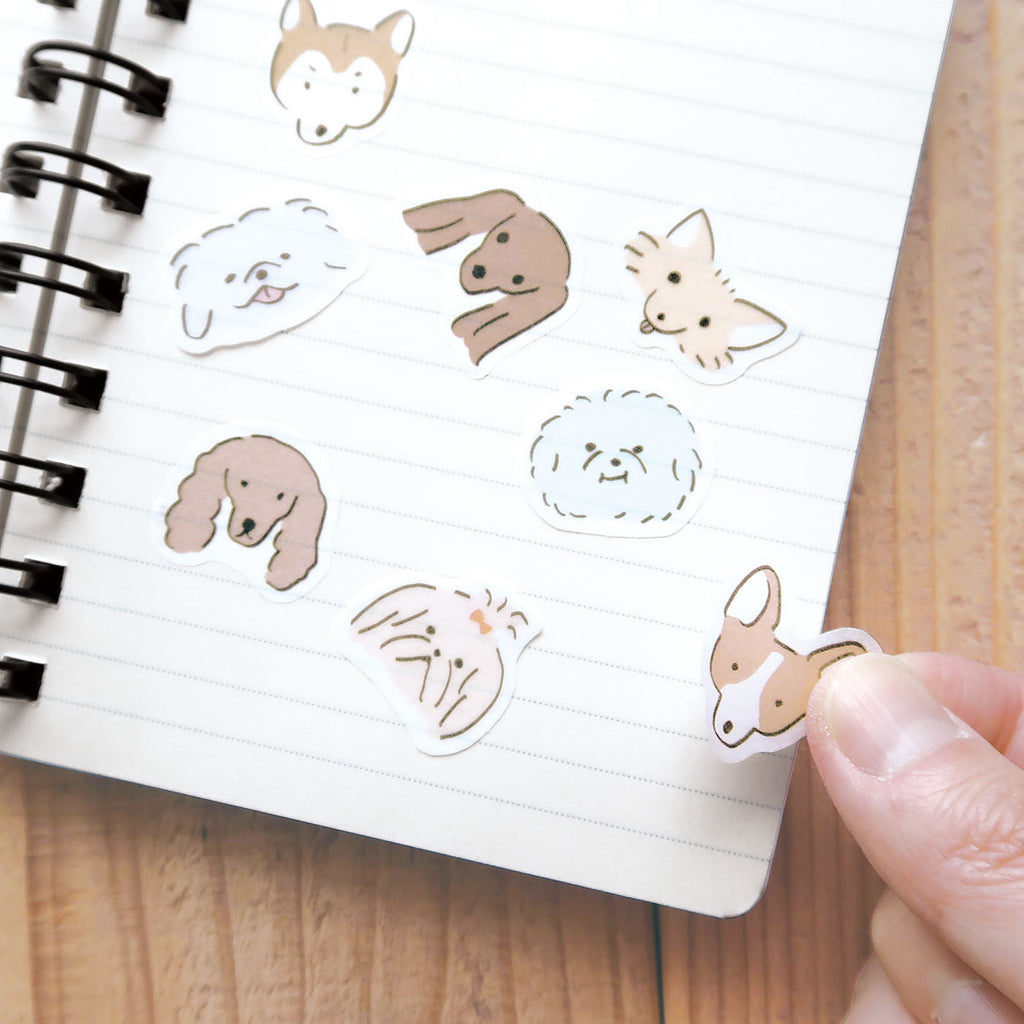 DECO FLAKE STICKER デコフレークシール｜おしゃれ かわいい 動物 大人 恐竜 ダイナソー 犬 猫 アニマル ステッカー シール デコレーション ノート 手帳 アート エジプシャン メジェド UFO 着ぐるみ｜MATOKA マトカ