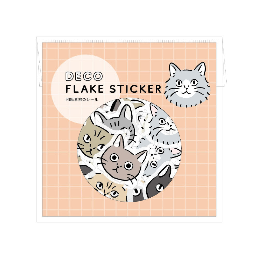 DECO FLAKE STICKER デコフレークシール｜おしゃれ かわいい 動物 大人 恐竜 ダイナソー 犬 猫 アニマル ステッカー シール デコレーション ノート 手帳 アート エジプシャン メジェド UFO 着ぐるみ｜MATOKA マトカ