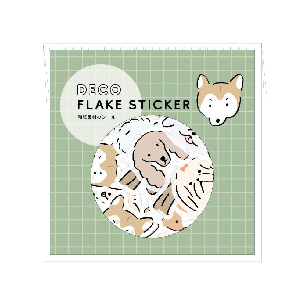 DECO FLAKE STICKER デコフレークシール｜おしゃれ かわいい 動物 大人 恐竜 ダイナソー 犬 猫 アニマル ステッカー シール デコレーション ノート 手帳 アート エジプシャン メジェド UFO 着ぐるみ｜MATOKA マトカ