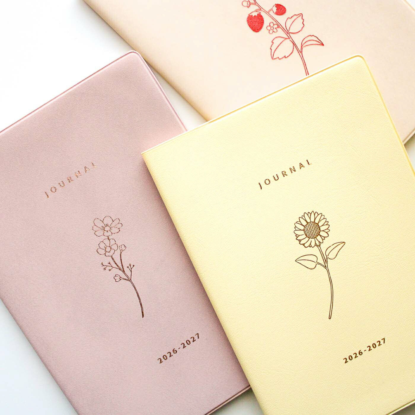 【ご予約 2月下旬発送】手帳 2026 マトカ 2026年4月始まり手帳 ダイアリー スケジュール帳｜B6サイズ マンスリー・スタンダード（月間ブロック）『フローラ｜FLORA』コスモス いちご 苺 イチゴ ひまわり 花 植物