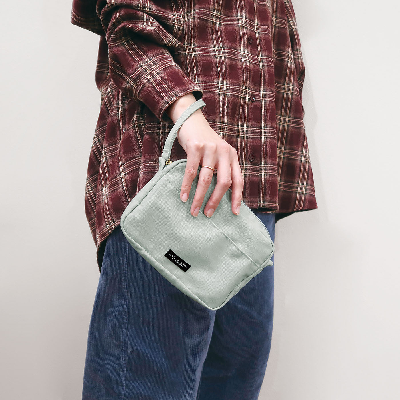 PROMENER BOOK POUCH プロムネ ブックポーチ｜ポーチ シンプル マイバッグ 文庫本 読書 ランチ サブバッグ バッグインバッグ 散歩 お出かけ ファッション ストラップ カバン