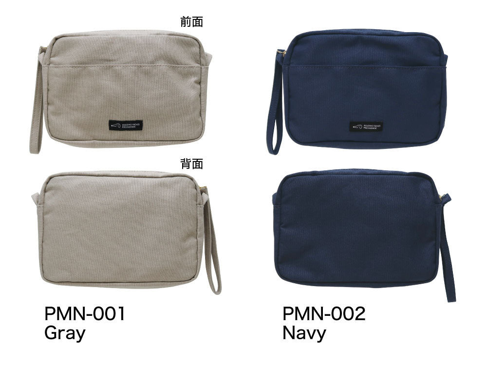 PROMENER BOOK POUCH プロムネ ブックポーチ｜ポーチ シンプル マイバッグ 文庫本 読書 ランチ サブバッグ バッグインバッグ 散歩 お出かけ ファッション ストラップ カバン
