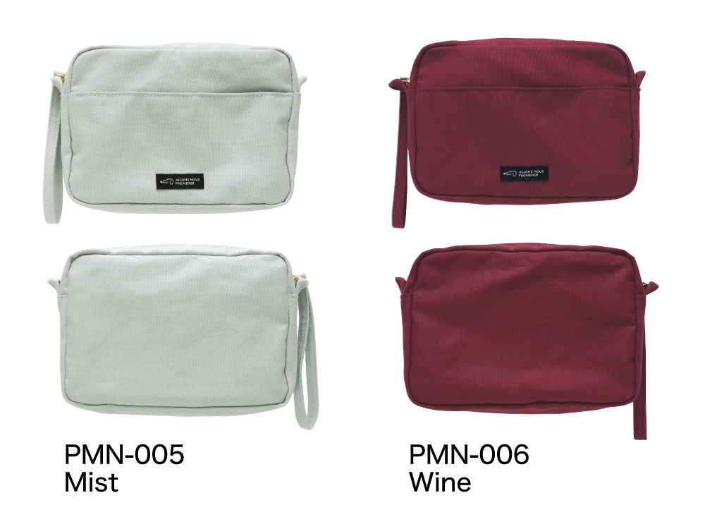 PROMENER BOOK POUCH プロムネ ブックポーチ｜ポーチ シンプル マイバッグ 文庫本 読書 ランチ サブバッグ バッグインバッグ 散歩 お出かけ ファッション ストラップ カバン