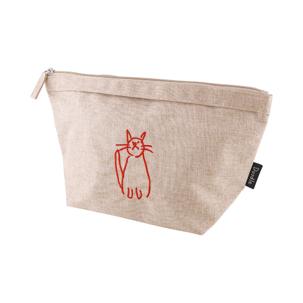 DOODLE 保冷ランチポーチ｜LUNCH COOLER POUCH 保冷 保温 弁当 ランチ シンプル ピクニック 遠足 行楽 パステルカラー 猫 犬 アヒル ゴリラ カラフル 大人 女子 男子 かわいい おしゃれ ドゥードゥル｜Leaflets