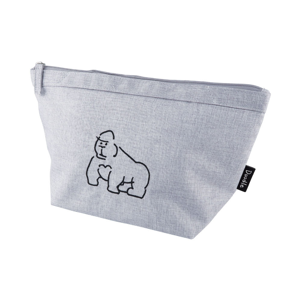 DOODLE 保冷ランチポーチ｜LUNCH COOLER POUCH 保冷 保温 弁当 ランチ シンプル ピクニック 遠足 行楽 パステルカラー 猫 犬 アヒル ゴリラ カラフル 大人 女子 男子 かわいい おしゃれ ドゥードゥル｜Leaflets