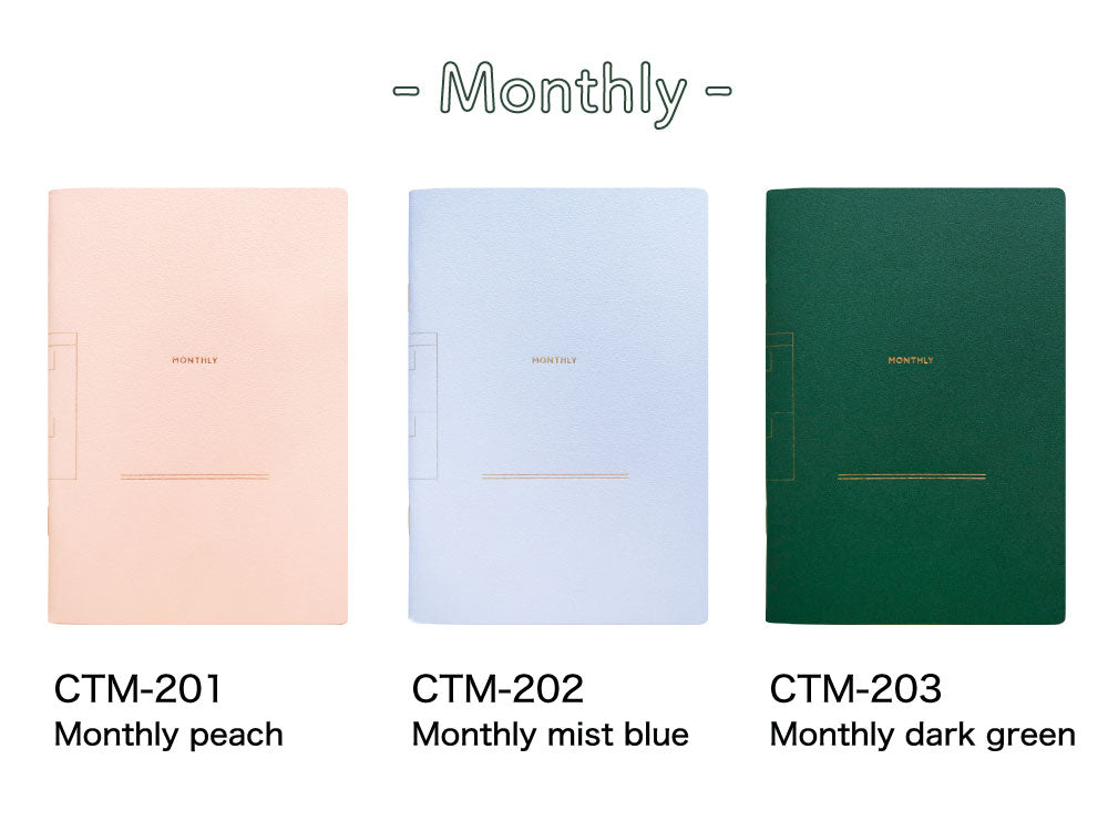 COTOMO コトモ ログノート｜日記 日記帳 マンスリー ウィークリー NOTE BOOK おしゃれ かわいい シンプル 記録 仕事 勉強 大人 文具 小ぶり 手帳 気軽｜MATOKA マトカ