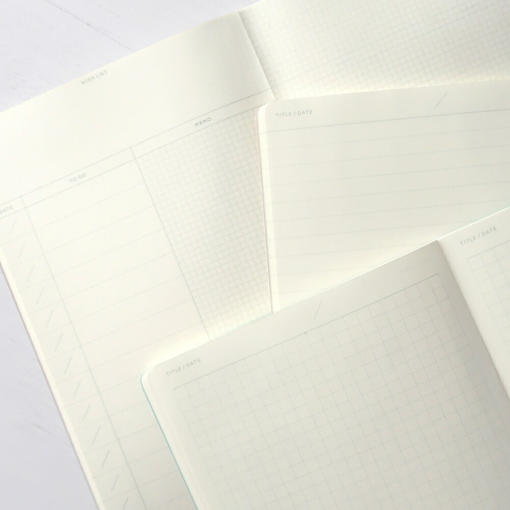 COTOMO コトモ ノート｜NOTE BOOK おしゃれ かわいい シンプル 小物入れ 仕事 勉強 高校生 中学生 入学 文具 小ぶり 方眼 罫線 TO DOリスト 記録 日記 ログノート 目標｜MATOKA マトカ