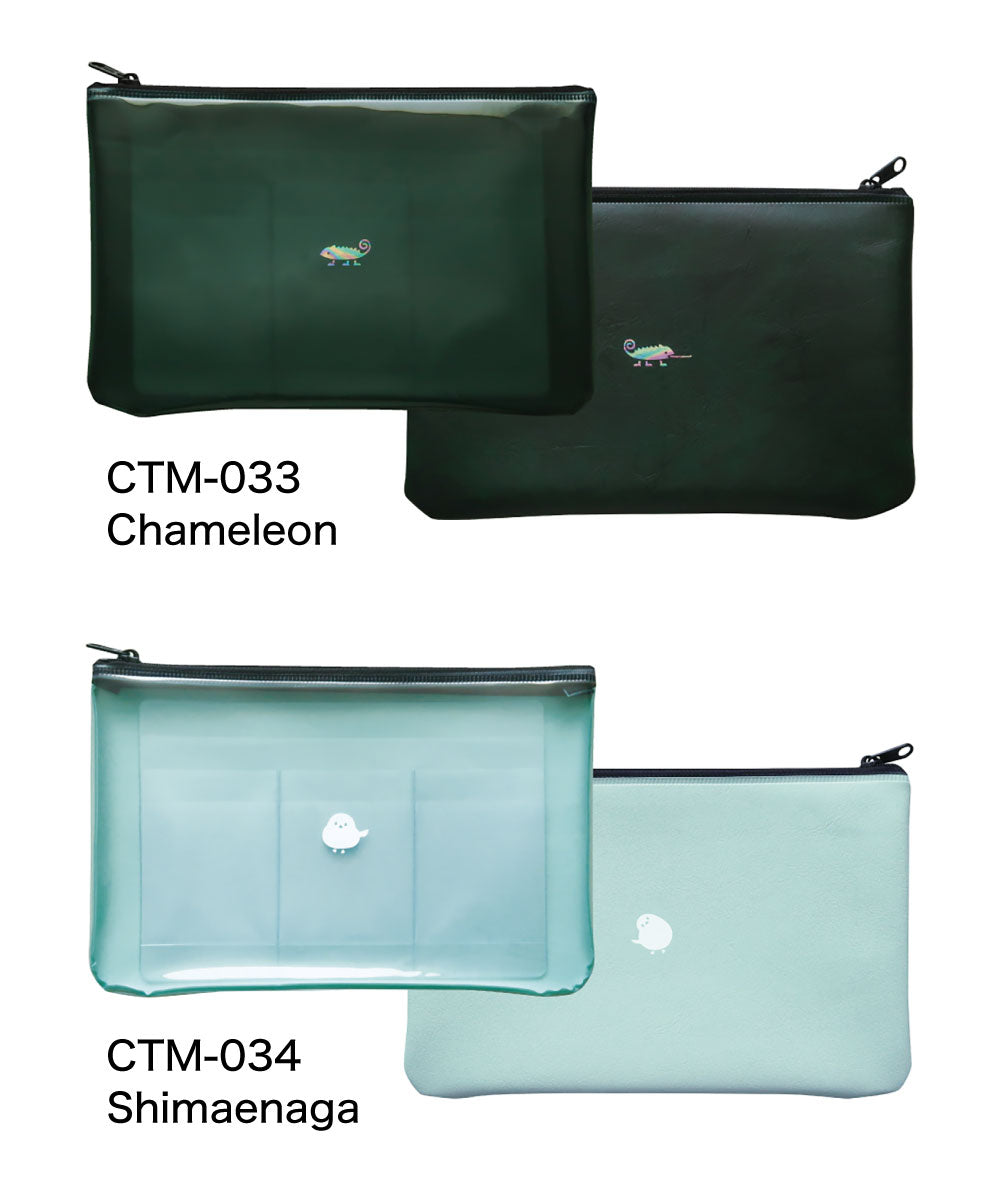 COTOMO コトモ マルチポーチ｜MULTI POUCH おしゃれ かわいい シンプル 小物入れ 仕事 勉強 高校生 クジラ ハリネズミ カメレオン シマエナガ ネコ ポメラニアン 恐竜 宇宙 収納 文具 付箋 ポーチ B6 お薬手帳 通帳｜MATOKA マトカ