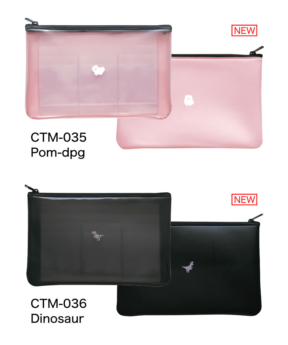 COTOMO コトモ マルチポーチ｜MULTI POUCH おしゃれ かわいい シンプル 小物入れ 仕事 勉強 高校生 クジラ ハリネズミ カメレオン シマエナガ ネコ ポメラニアン 恐竜 宇宙 収納 文具 付箋 ポーチ B6 お薬手帳 通帳｜MATOKA マトカ
