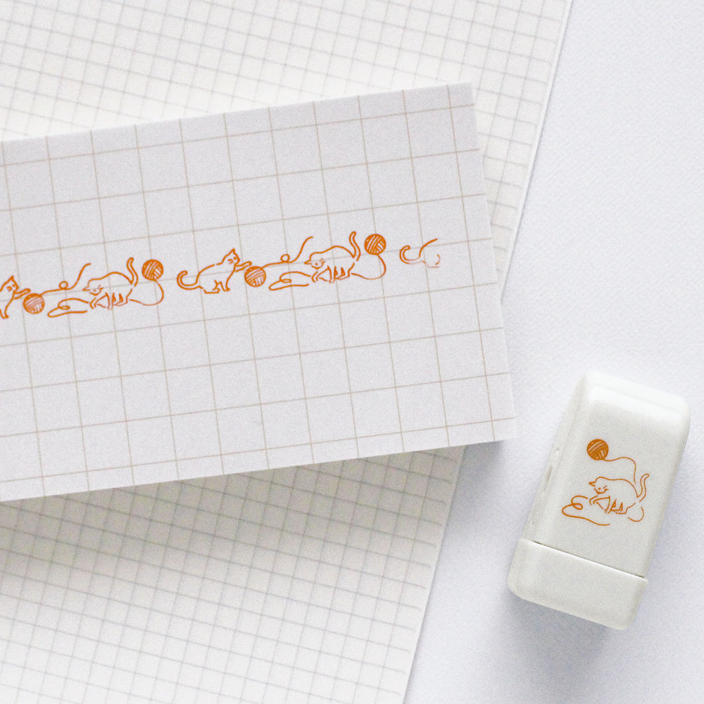 DECO LOOP STAMP デコ ループスタンプ｜おしゃれ かわいい 動物 恐竜 ダイナソー シマエナガ 土偶 エジプシャン メジェド パンダ クジラ ハリネズミ デコレーション ノート 手帳 スタンプ ローラー デコ 犬 猫 ゴリラ 星 馬｜MATOKA マトカ【yp】