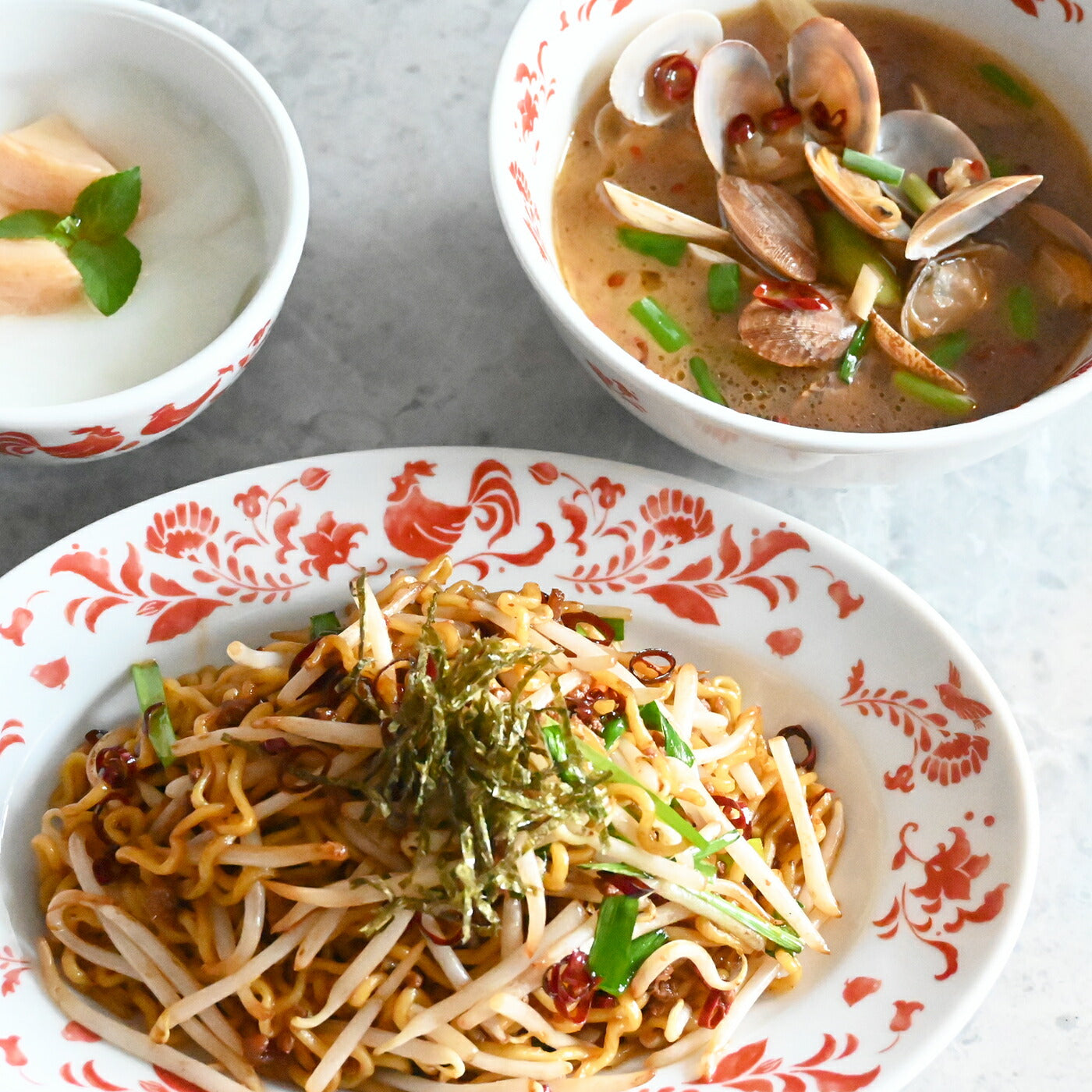 Joan ジョアン ボウル 12｜茶碗 お椀 食器 皿 美濃焼 誕生日 シノワズリ 中華 モダン ギフト プレゼント おしゃれ 可愛い 上品 陶器 日本製 取り皿 テーブルウェア 花鳥図｜SERATA セラータ
