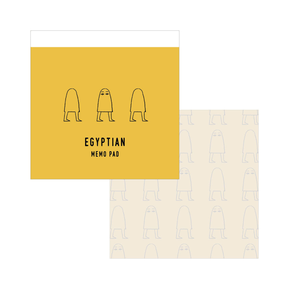 EGYPTIAN エジプシャン メモパッド｜おしゃれ かわいい メジェド エジプト アヌビス 勉強 仕事 個性的 メモ メモ帳｜MATOKA マトカ
