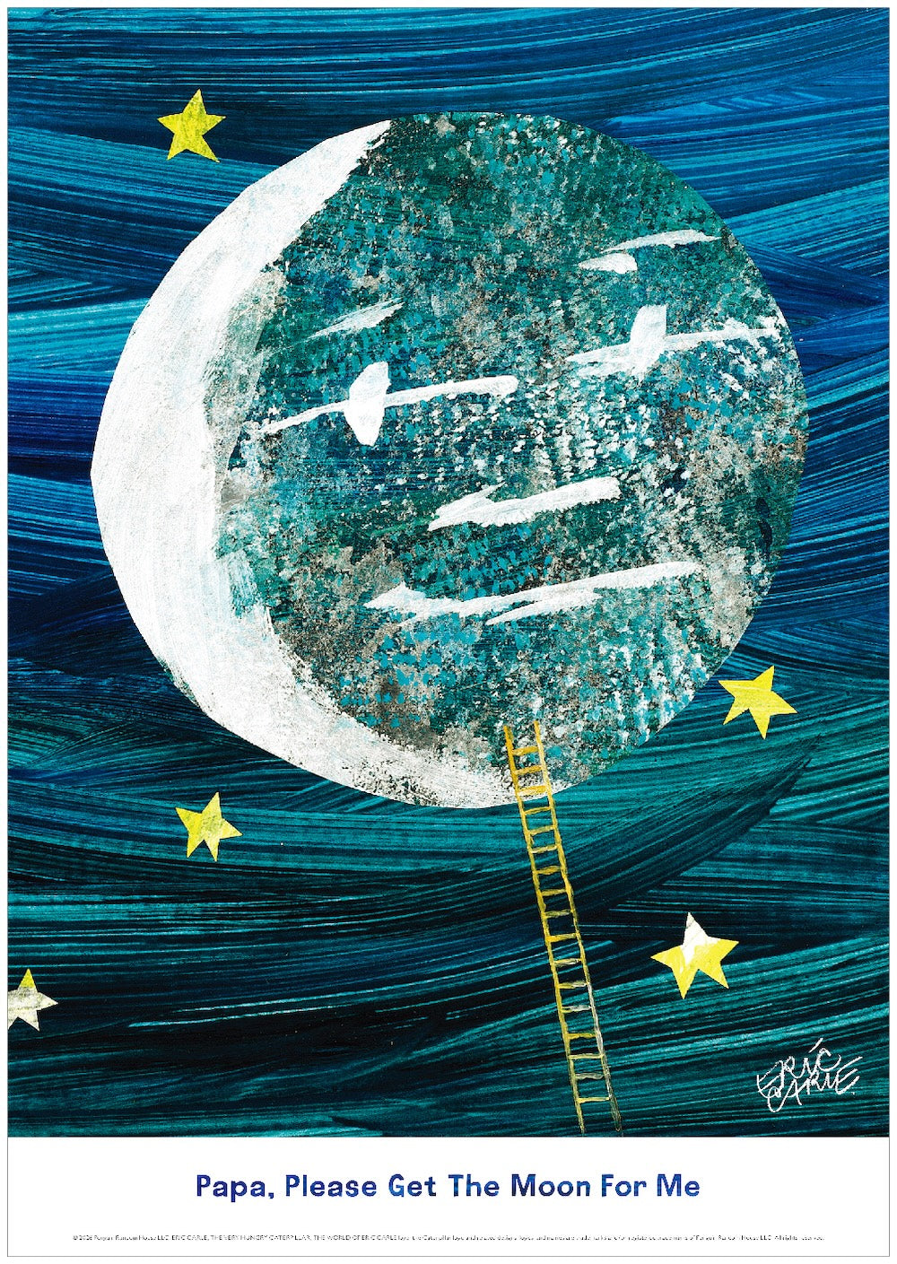ERIC CARLE エリック・カール B4サイズ・ポスター『Moon / パパ、お月さまとって！』｜インテリア