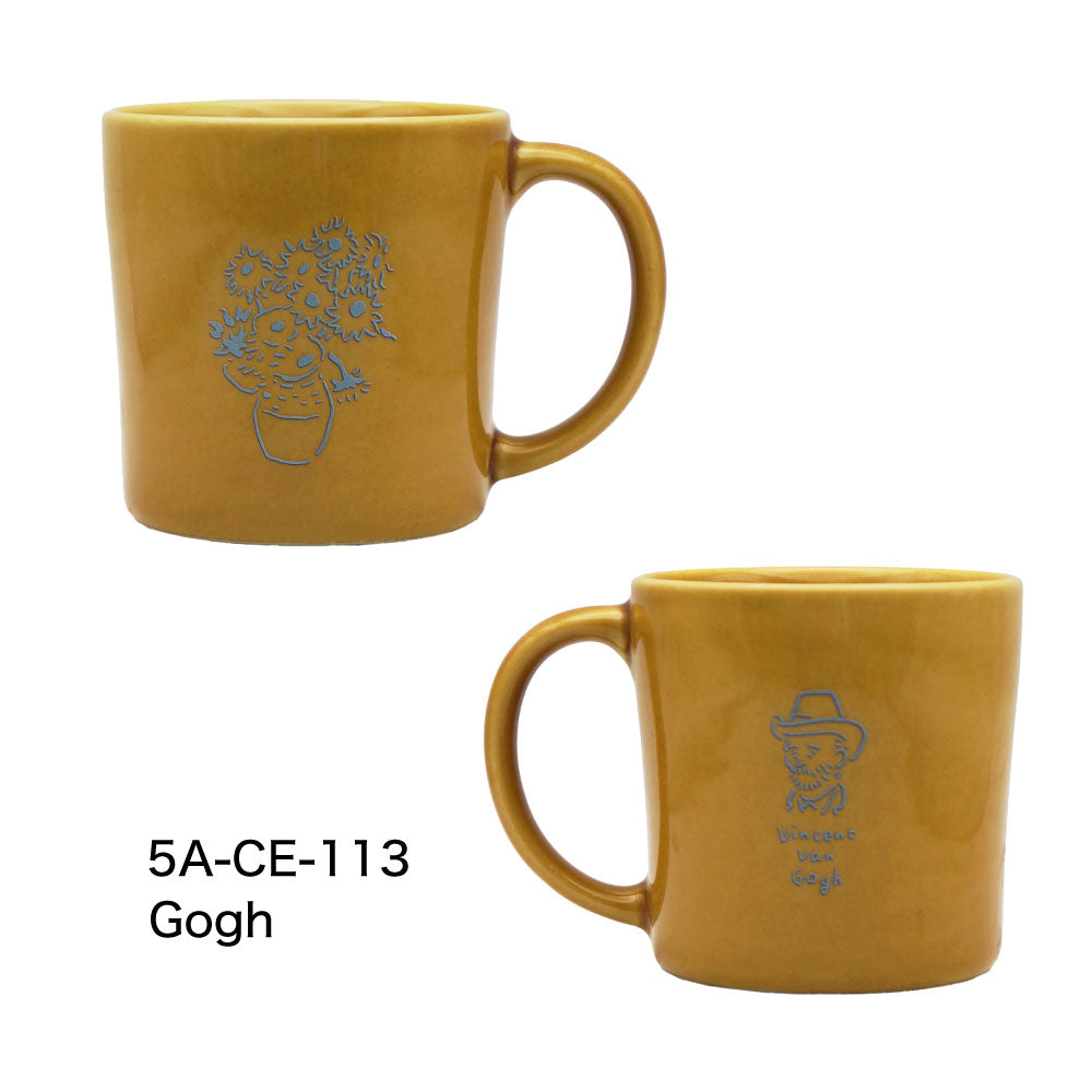 Masterpiece マスターピース マグカップ｜食器 コップ マグ ティーセット カップ 美濃焼 誕生日 ギフト プレゼント おしゃれ 可愛い 上品 陶器 日本製 270ml フェルメール ゴッホ ダヴィンチ モナリザ ムンク｜SERATA セラータ