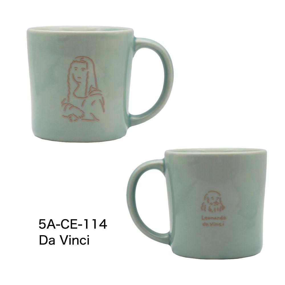 Masterpiece マスターピース マグカップ｜食器 コップ マグ ティーセット カップ 美濃焼 誕生日 ギフト プレゼント おしゃれ 可愛い 上品 陶器 日本製 270ml フェルメール ゴッホ ダヴィンチ モナリザ ムンク｜SERATA セラータ