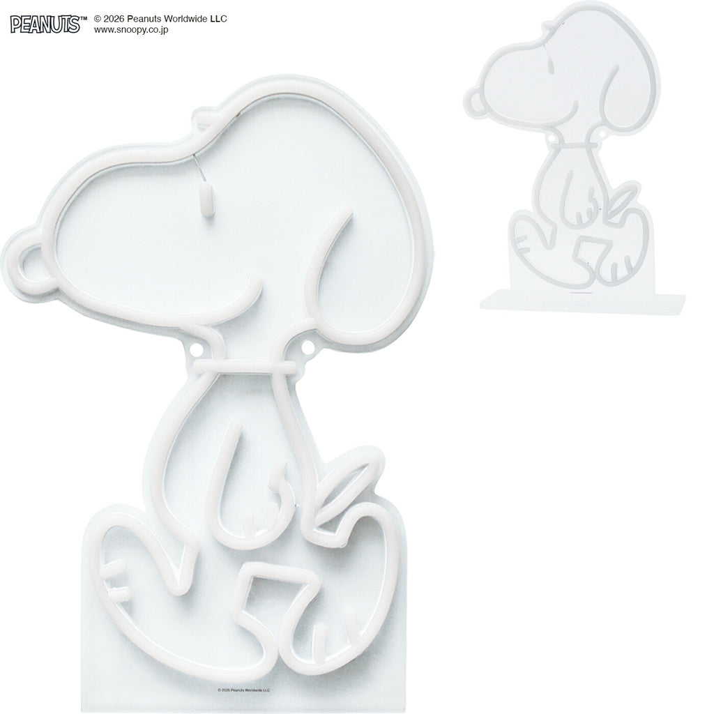 PEANUTS NEON LIGHT（Snoopy）｜スヌーピー ウッドストック Snoopy Woodstock おしゃれ かわいい ピーナッツ ネオン ライト 照明 インテリア 調整 壁掛け 卓上 2WAY LED USB 調光 パーティー 誕生日 お祝い イルミネーション 室内