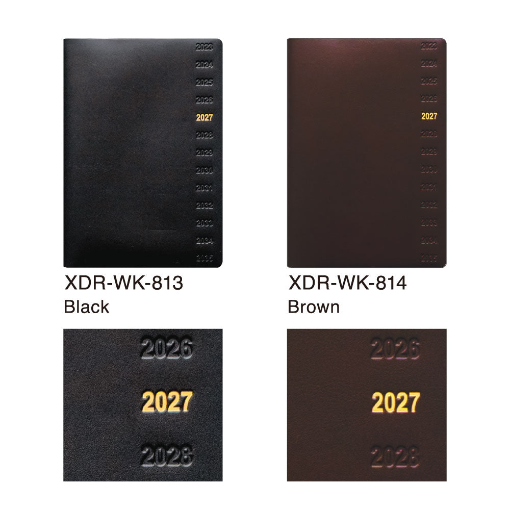 【限定】手帳 2027 マトカ 2027年（2026年10月始まり）ダイアリー スケジュール帳｜B6サイズ ウィークリー・ブロック式（週間ブロック・日記帳）『FLOW｜フロー』