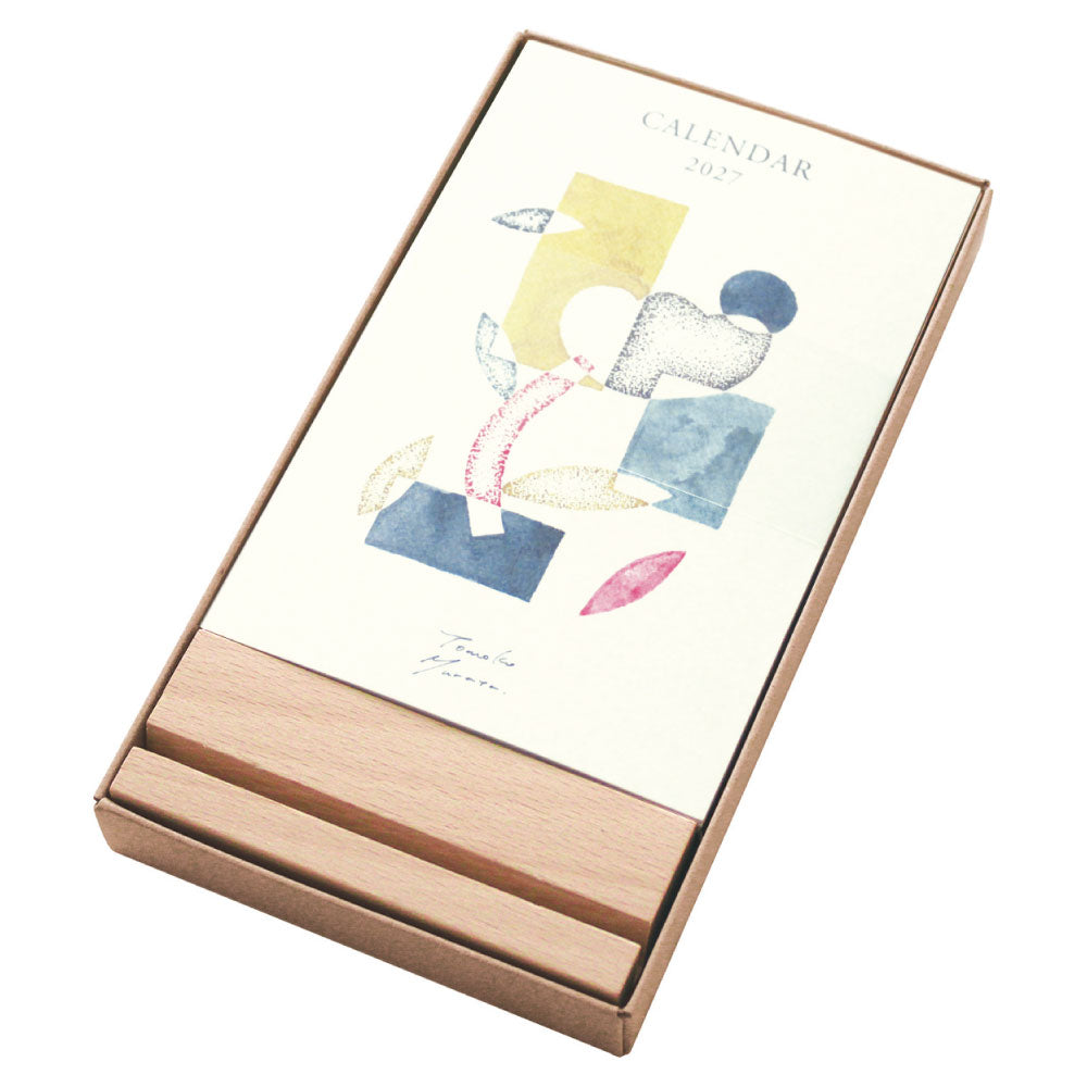 MATOKA マトカ 2027年 卓上カレンダー 木製スタンドタイプ（月曜始まり）『LIFE｜ライフ』
