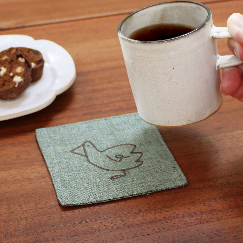 DOODLE ドゥードゥル 刺繍コースター