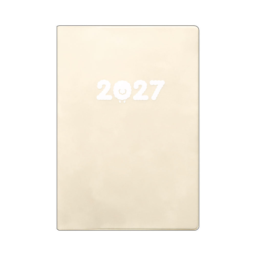 【ご予約 10月下旬発送】2027年1月始まり 手帳 エルコミューン マトカ｜B6サイズ マンスリー・スタンダード（月間ブロック）『もこもこ｜MOKOMOKO』