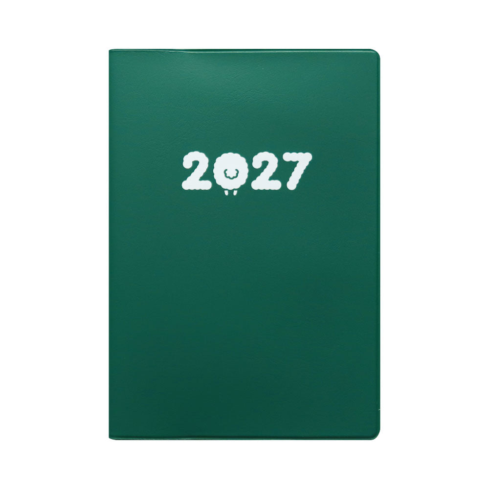 【ご予約 10月下旬発送】2027年1月始まり 手帳 エルコミューン マトカ｜B6サイズ マンスリー・スタンダード（月間ブロック）『もこもこ｜MOKOMOKO』