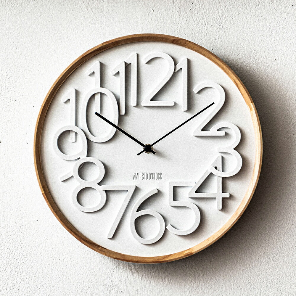 CARVING カービング ウォールクロック C037｜壁掛け時計おしゃれ シンプル モダン インテリア｜AMPERSAND FACTORY