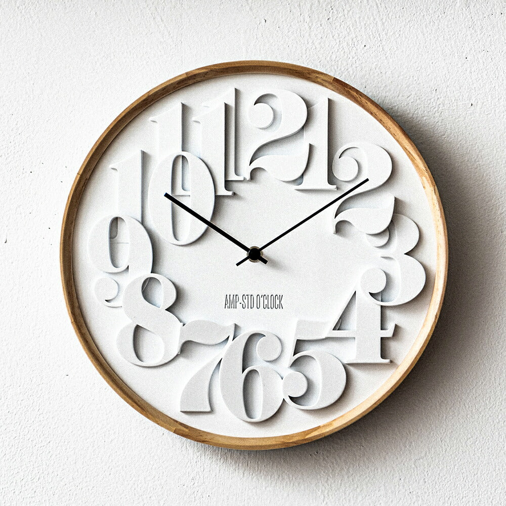 CARVING カービング ウォールクロック C038｜壁掛け時計おしゃれ シンプル モダン インテリア｜AMPERSAND FACTORY