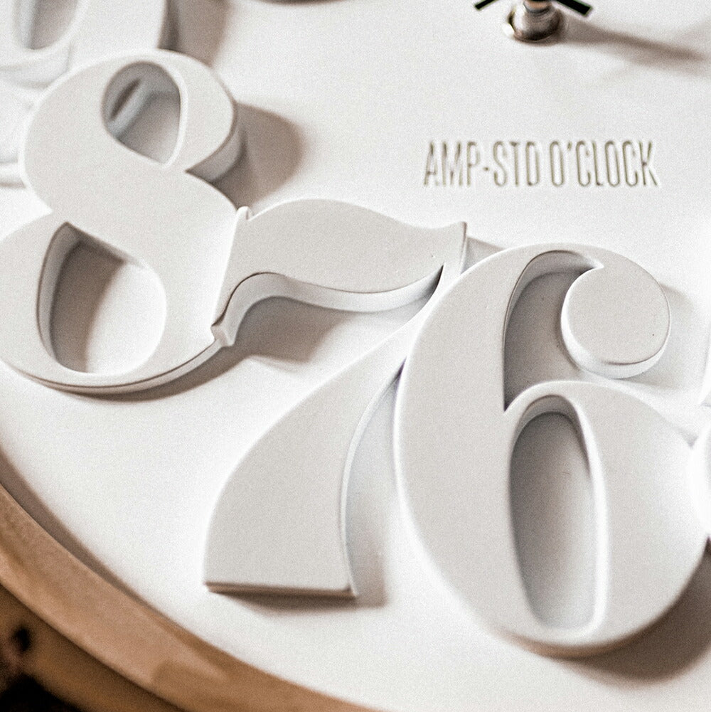 CARVING カービング ウォールクロック C038｜壁掛け時計おしゃれ シンプル モダン インテリア｜AMPERSAND FACTORY
