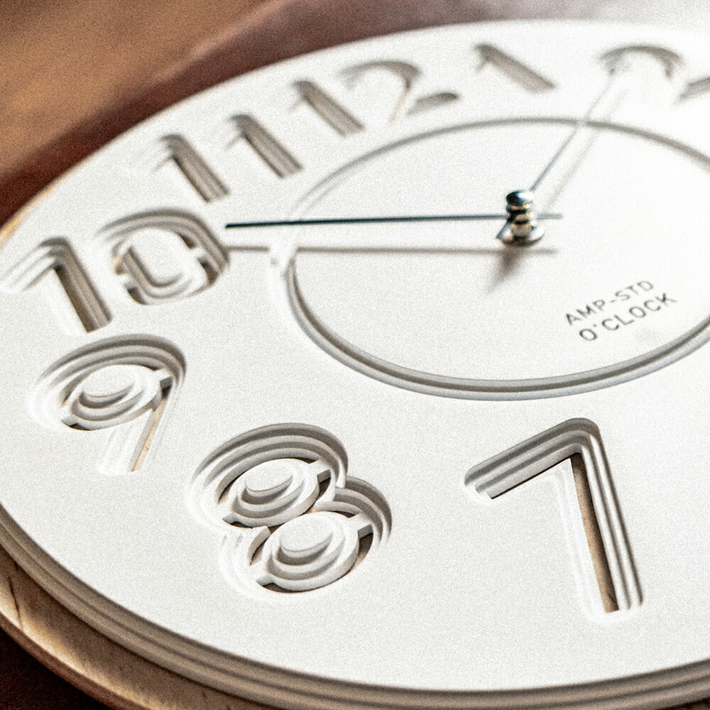 CARVING カービング ウォールクロック C039｜壁掛け時計おしゃれ シンプル モダン インテリア｜AMPERSAND FACTORY
