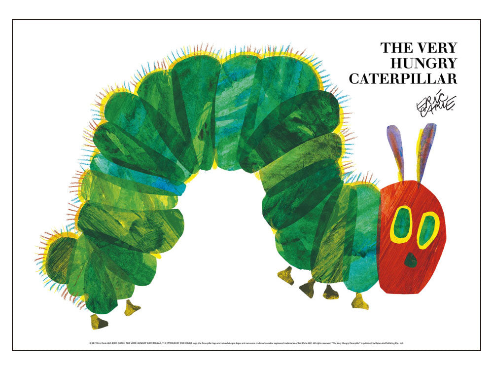 ERIC CARLE エリック・カール B4サイズ・ポスター『The Very Hungry Caterpillar / はらぺこあおむし』｜インテリア