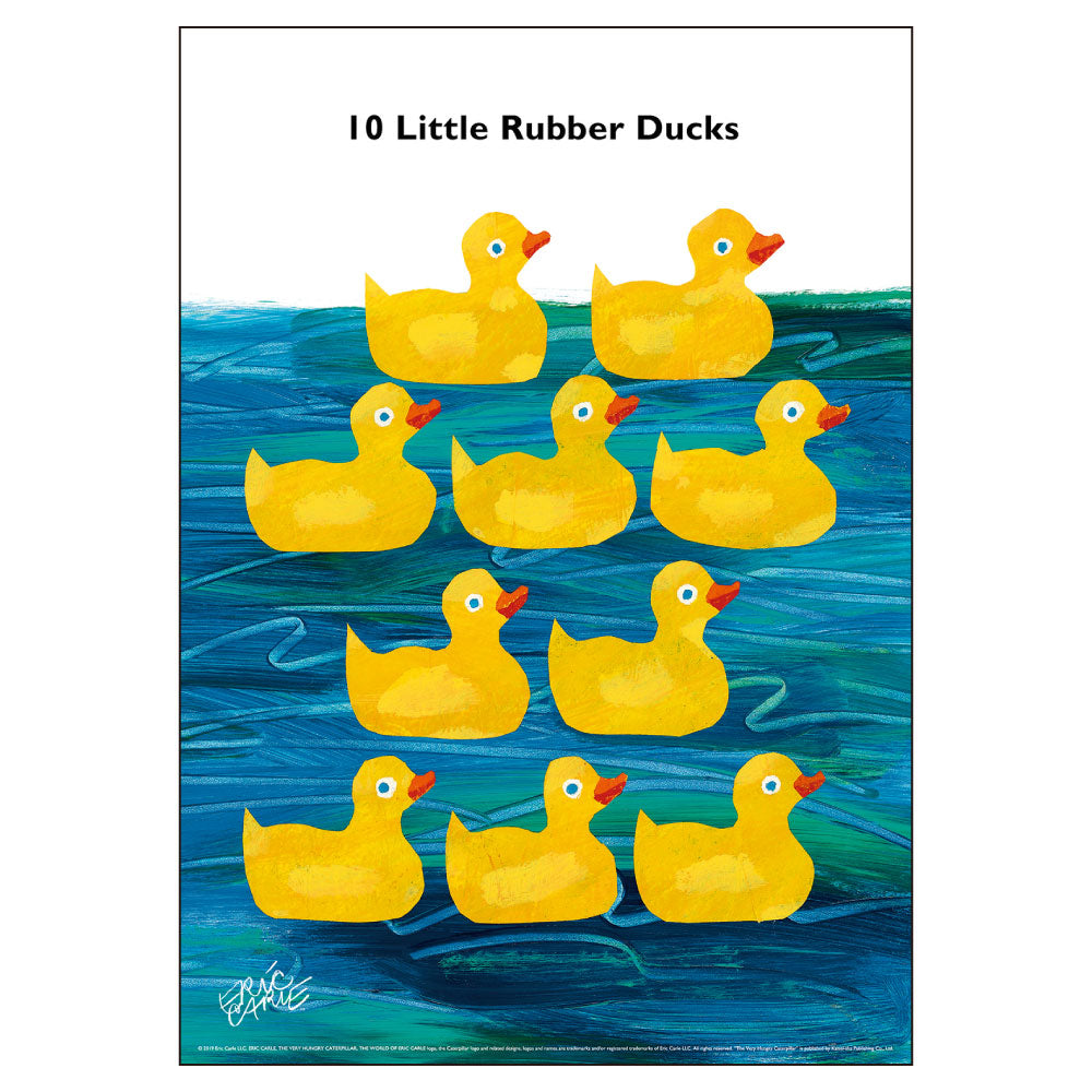 ERIC CARLE エリック・カール B4サイズ・ポスター『10 Little Rubber Ducks』｜インテリア