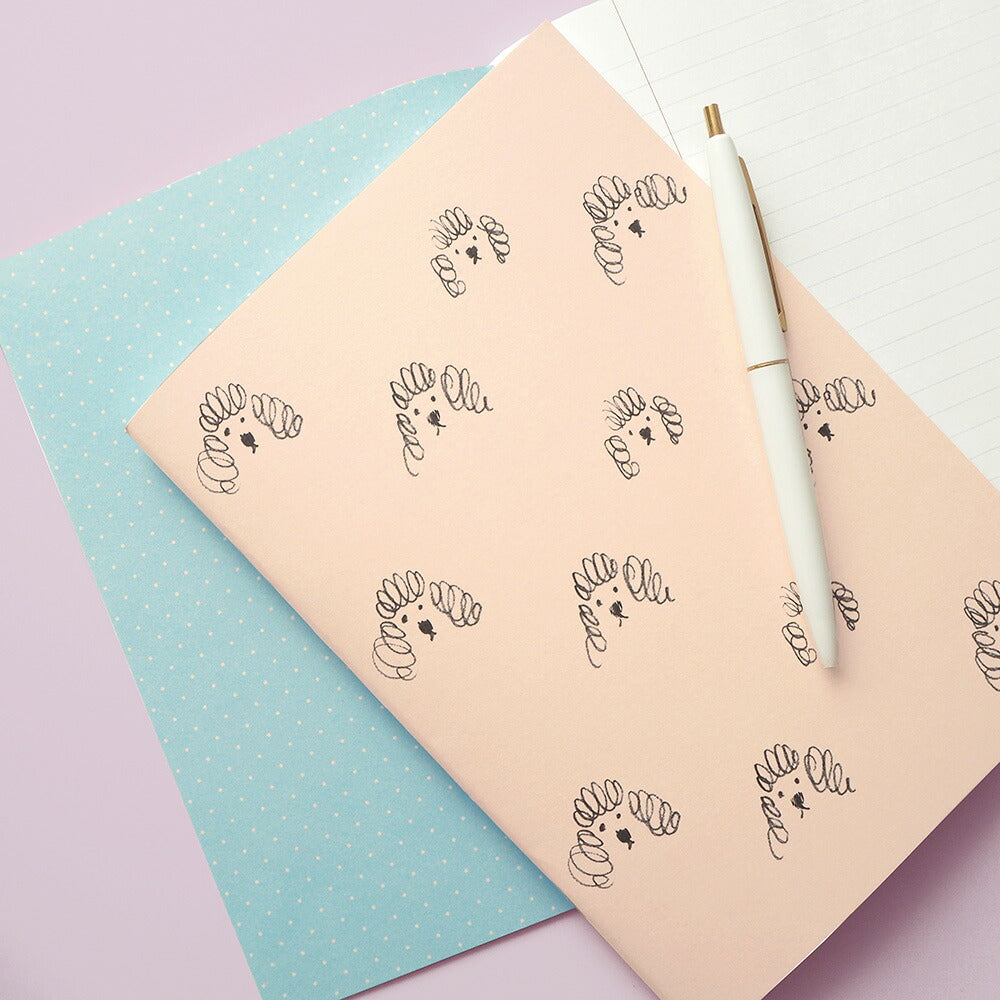 DOUBLE-FACED NOTEBOOK ダブルフェイスノート A5｜メール便対応 A5サイズ 罫線 かわいい おしゃれ